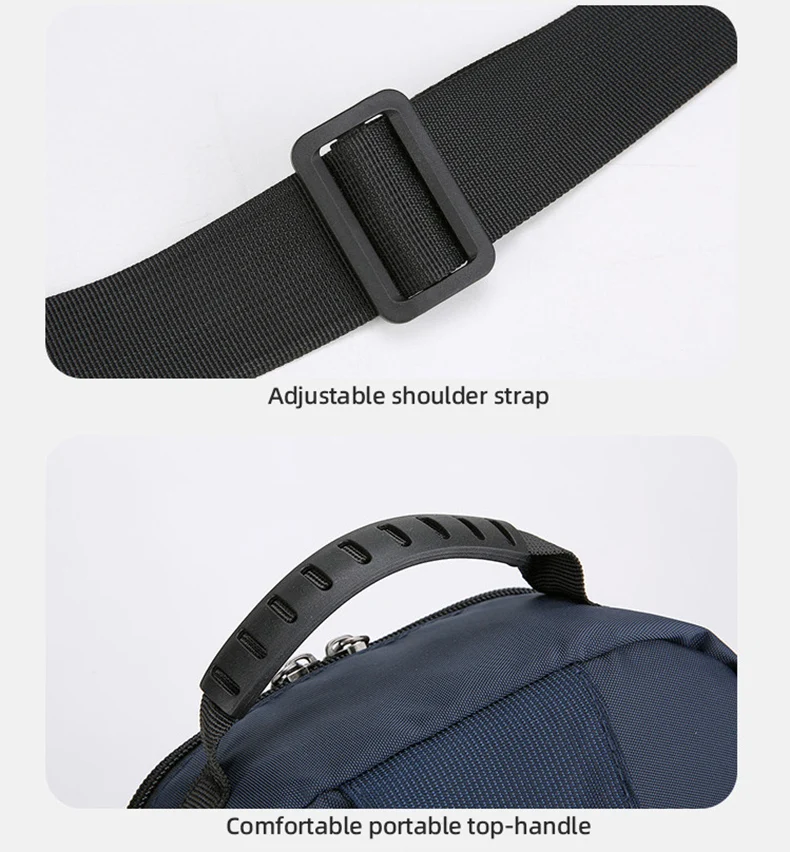 Men's Multifunctional Chest Bag Lightweight Simple Multi-pockets Shoulder Bags Outdoor Sports Hiking Cycling Crossbody Bag