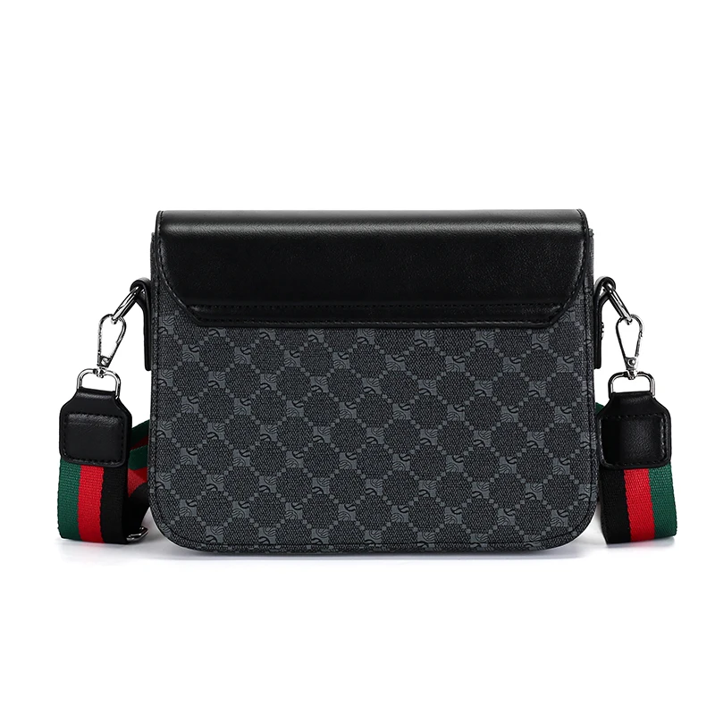 Fashionable Jacquard Pattern Men's Crossbody Bag High-End Casual Shoulder Bag for Commuting Business Waterproof Daily Sling Bag
