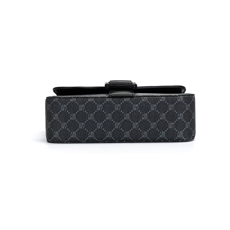 Fashionable Jacquard Pattern Men's Crossbody Bag High-End Casual Shoulder Bag for Commuting Business Waterproof Daily Sling Bag