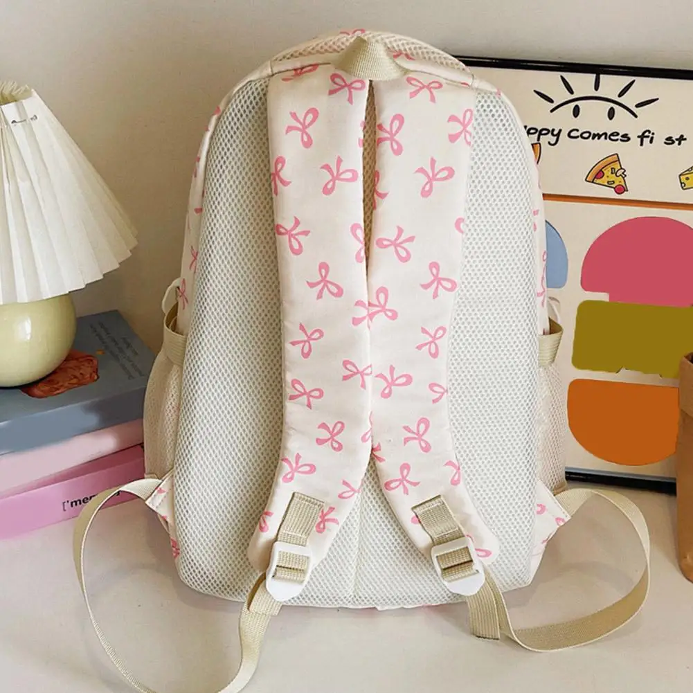 3 Set Large Capacity Backpack Nylon School Bag Adjustable Strap College Bag Travel Backpack Student Backpack