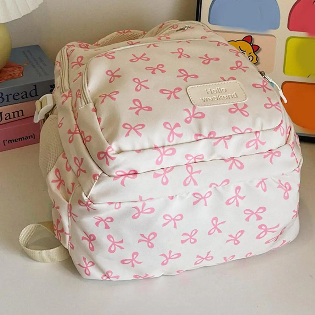 3 Set Large Capacity Backpack Nylon School Bag Adjustable Strap College Bag Travel Backpack Student Backpack