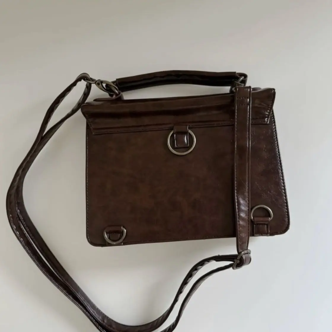 Piano Brown Square Messenger Bag Backpack Women Harajuku Vintage Handle Crossbody Bags Ladies Fairy Core Aesthetic Handbag 2025
