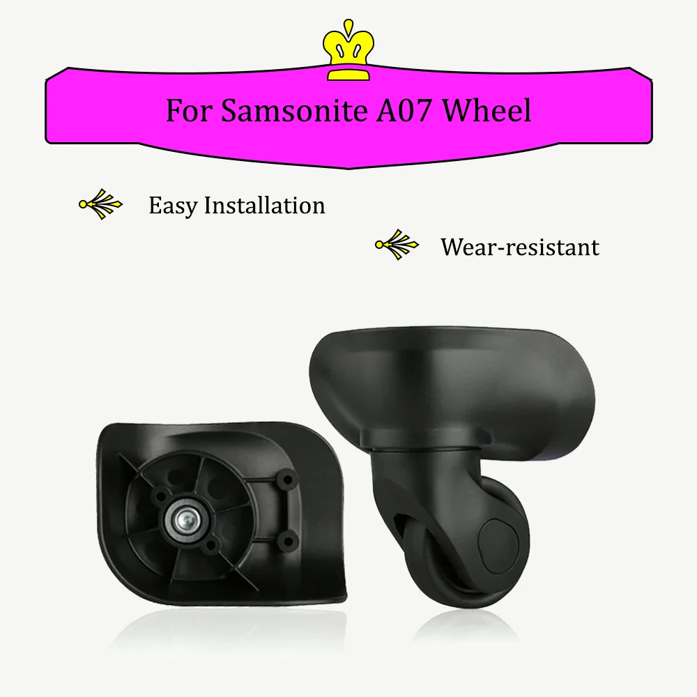 Compatible With Samsonite A07 Trolley Case Replacement Detachable Universal Wheel New Upgrade Materials Leather Case Pulley