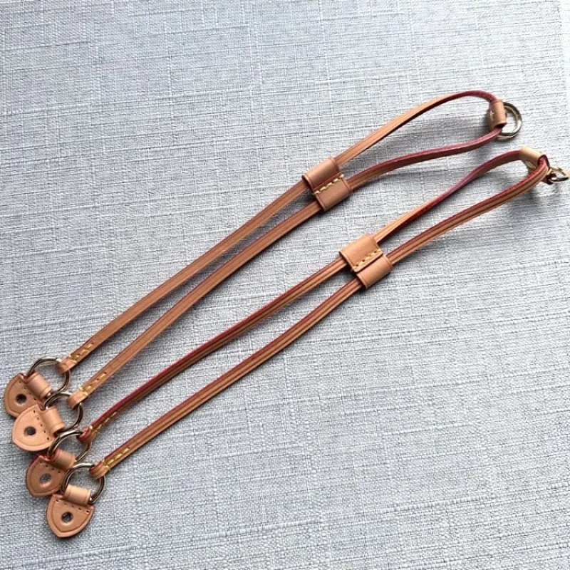 One Pair Vachetta Leather Cinch Side Straps for LV DIY Neverfull Pm Mm Gm Repairs Premium Leather Handle Straps Solution