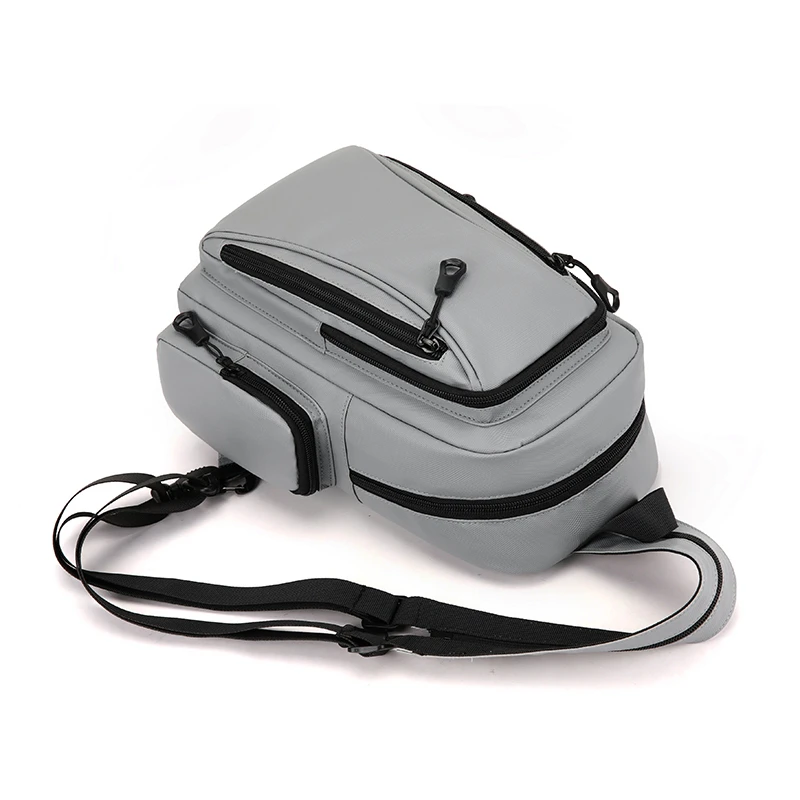 Multi Functional Men's Chest Bag Oxford Mini Backpack for Daily Commuting Outdoor Sports Travel