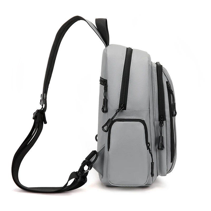 Multi Functional Men's Chest Bag Oxford Mini Backpack for Daily Commuting Outdoor Sports Travel