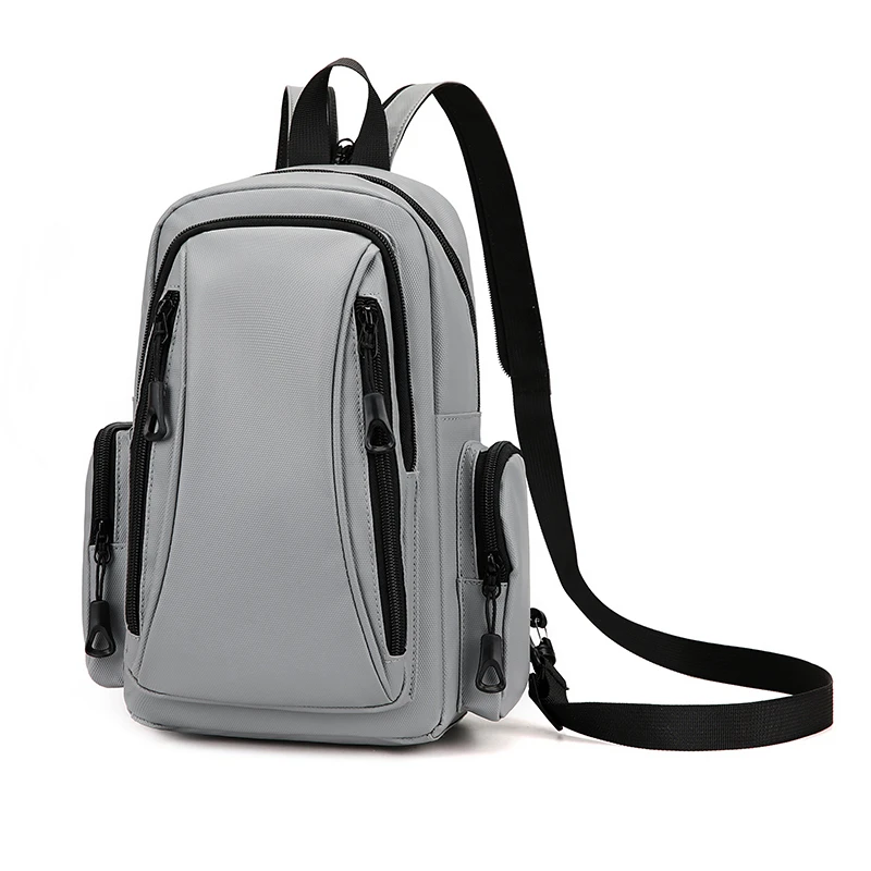 Multi Functional Men's Chest Bag Oxford Mini Backpack for Daily Commuting Outdoor Sports Travel