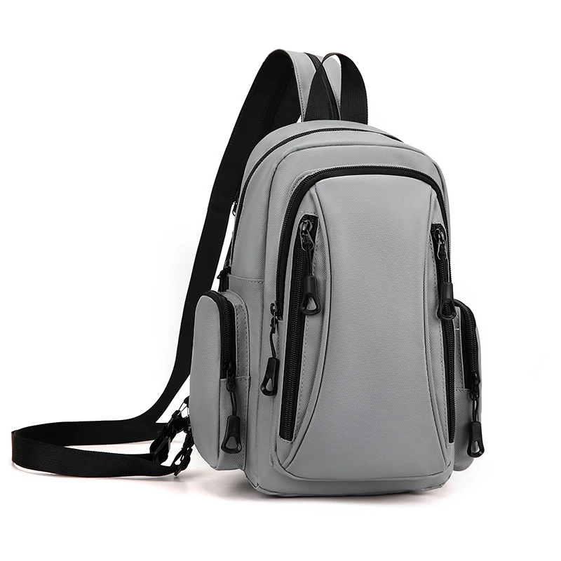 Multi Functional Men's Chest Bag Oxford Mini Backpack for Daily Commuting Outdoor Sports Travel