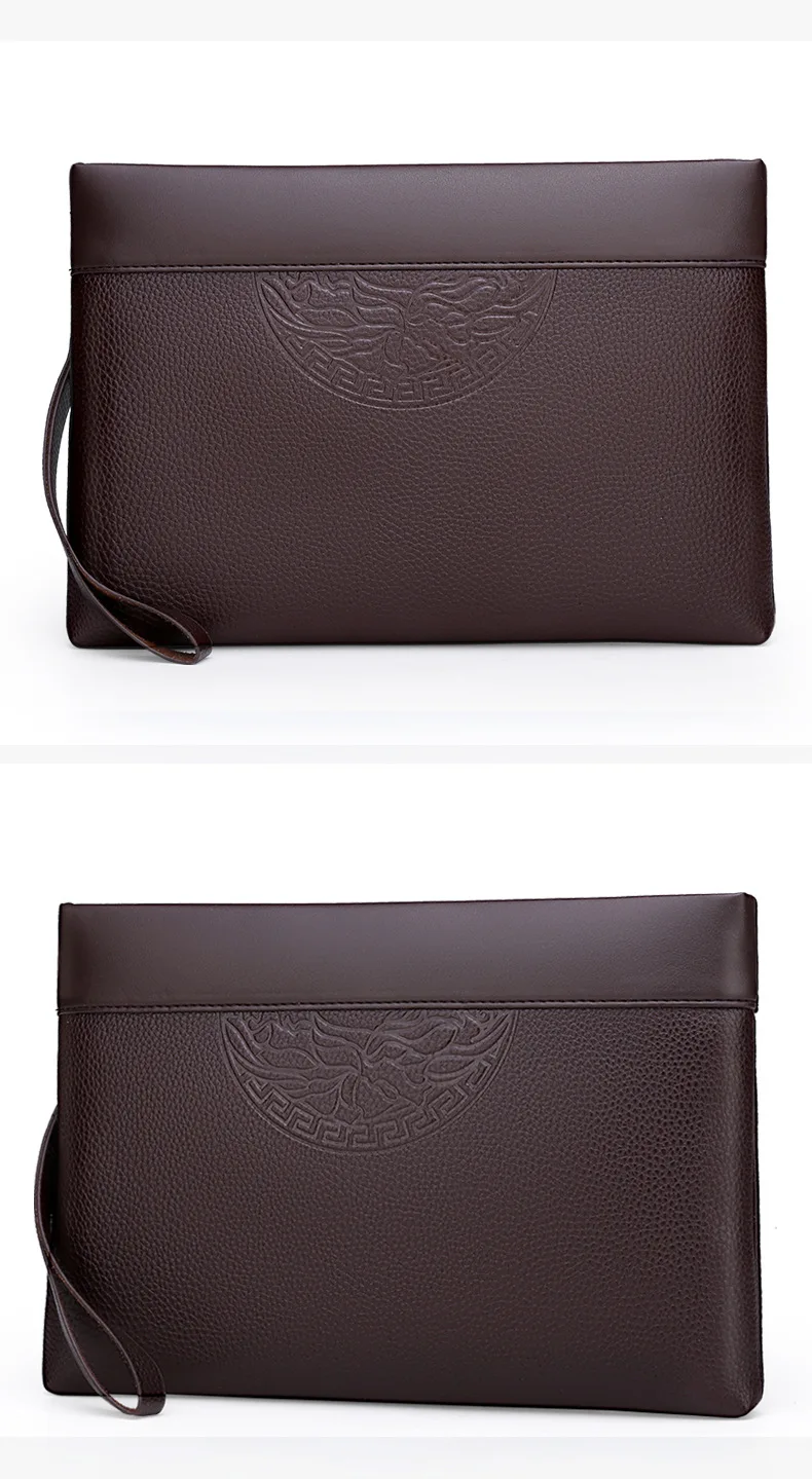 Men's New Luxury Handbag Casual Envelope Large Capacity Clutch BusinessUnderarm Bag for Men