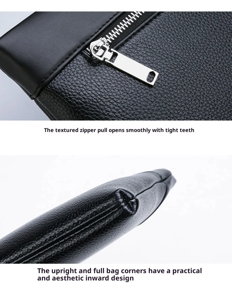 Men's New Luxury Handbag Casual Envelope Large Capacity Clutch BusinessUnderarm Bag for Men