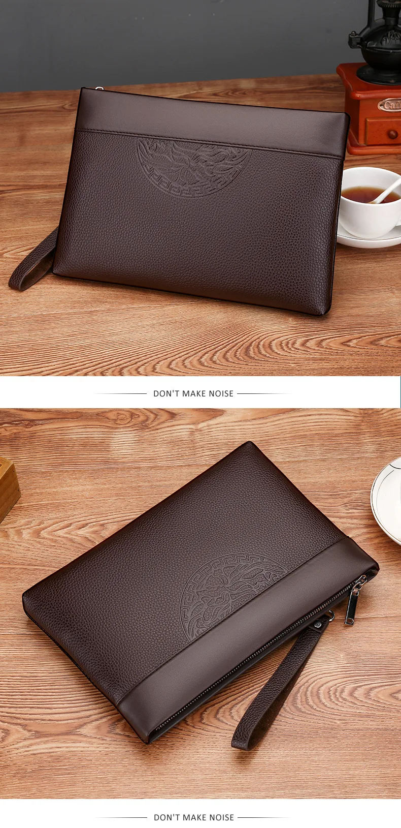 Men's New Luxury Handbag Casual Envelope Large Capacity Clutch BusinessUnderarm Bag for Men