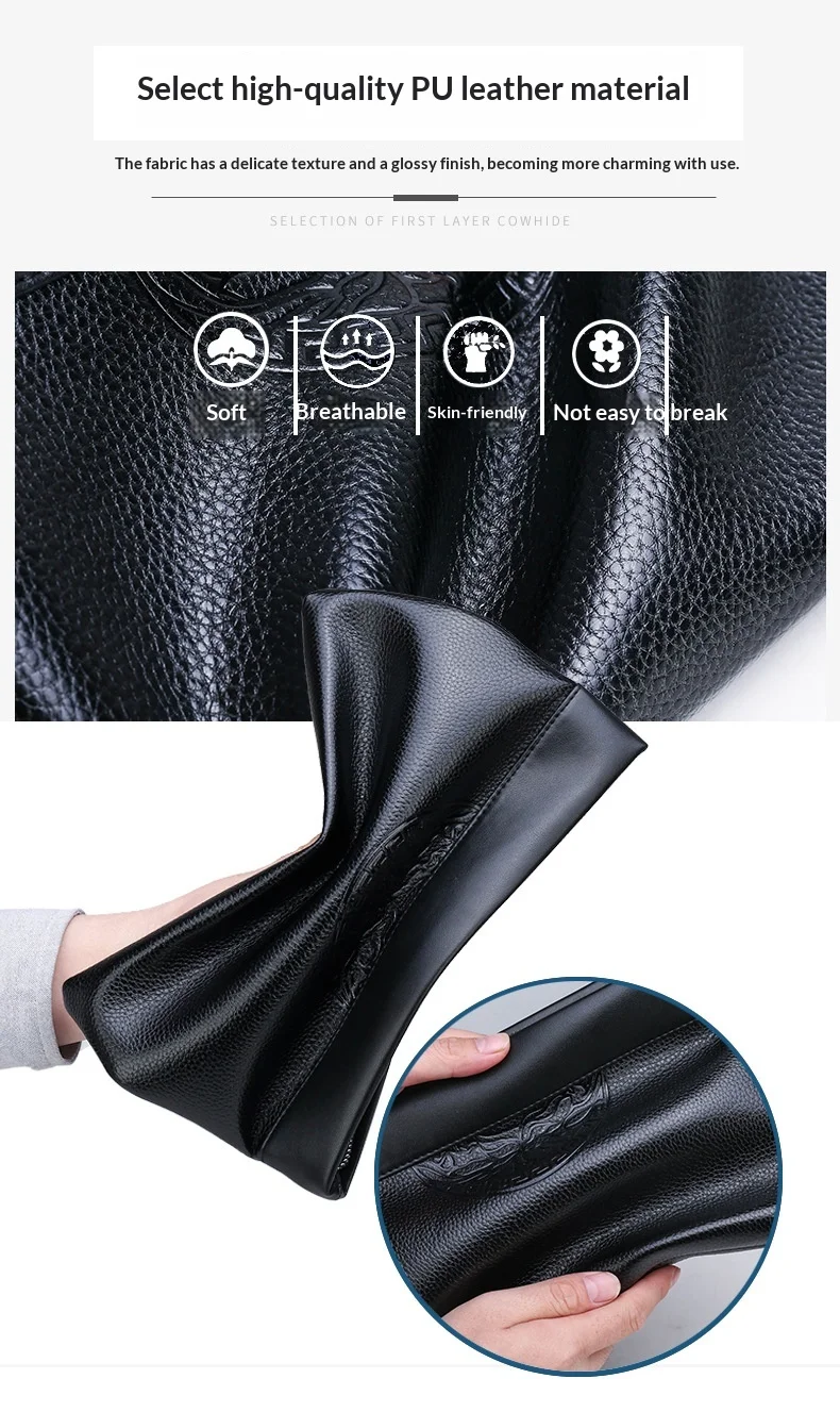 Men's New Luxury Handbag Casual Envelope Large Capacity Clutch BusinessUnderarm Bag for Men