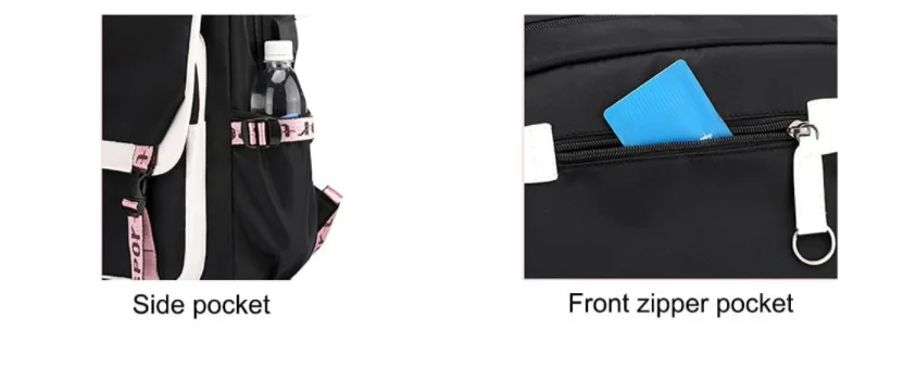 3pcs Kpop KATSEYE Backpack Shoulder Bag Pencil Bag Set Large Capacity Schoolbag for Student Girl Teenager Fashion Travel Bagpack