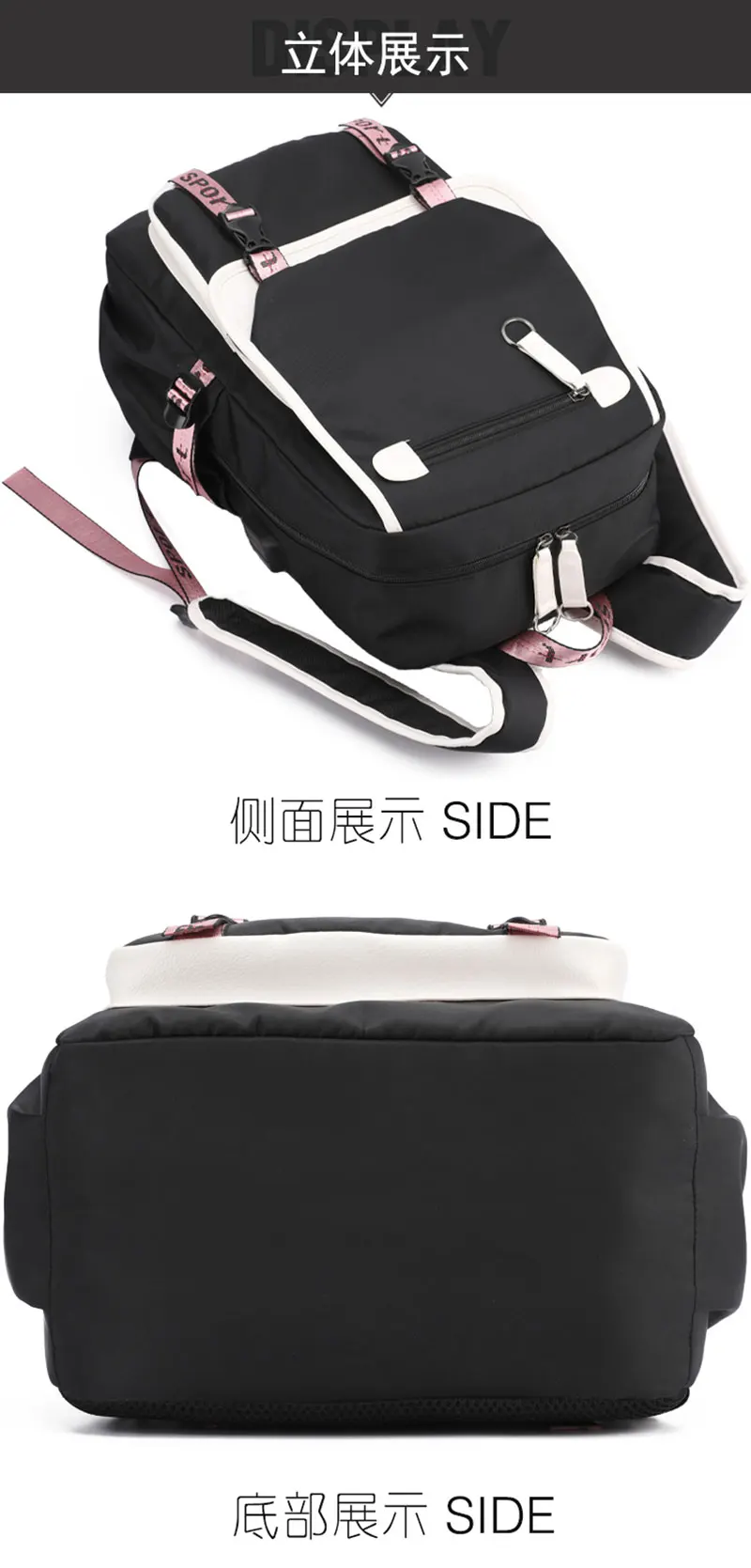 3pcs Kpop KATSEYE Backpack Shoulder Bag Pencil Bag Set Large Capacity Schoolbag for Student Girl Teenager Fashion Travel Bagpack