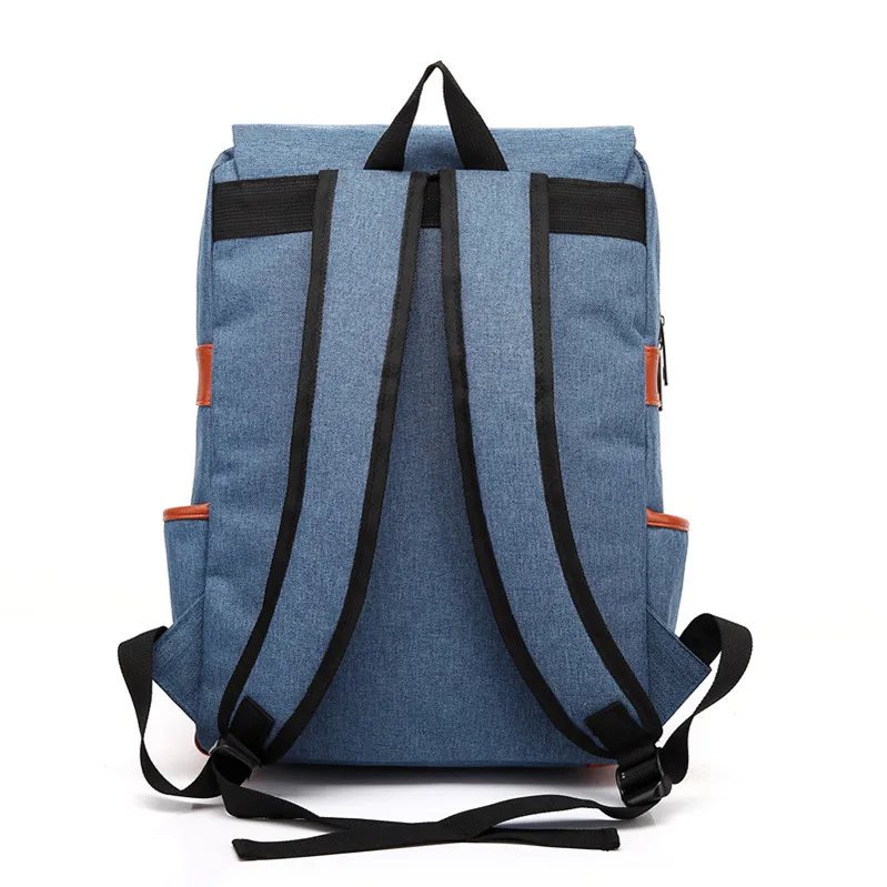 Vintage 16 Inch Laptop Backpack Women Canvas Bags Men Canvas Travel Leisure Backpacks Retro Casual Bag School Bags For Teenagers