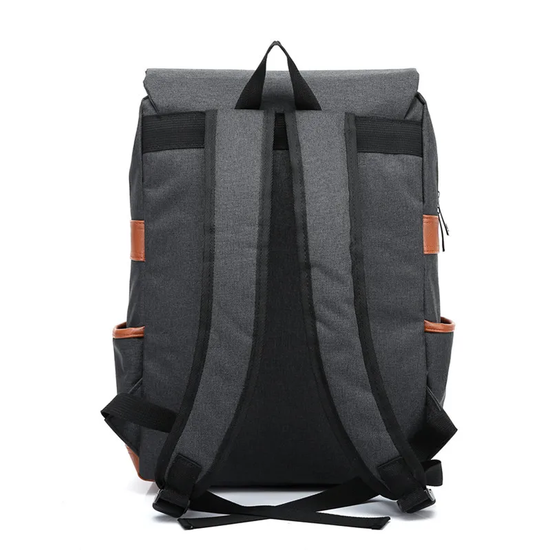 Vintage 16 Inch Laptop Backpack Women Canvas Bags Men Canvas Travel Leisure Backpacks Retro Casual Bag School Bags For Teenagers