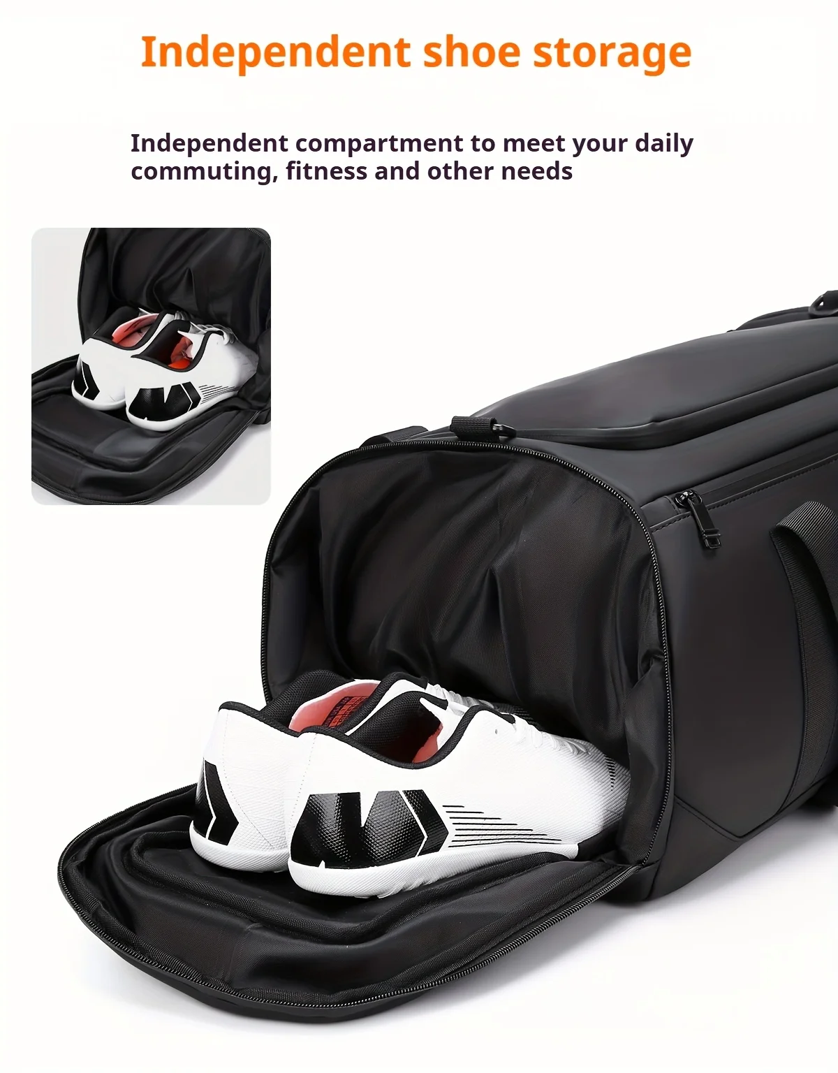 Large Capacity Carry on Travel Bag for Men Spacious Sports Gym Bag with Multiple Compartments Weekend Overnight Duffel Bag