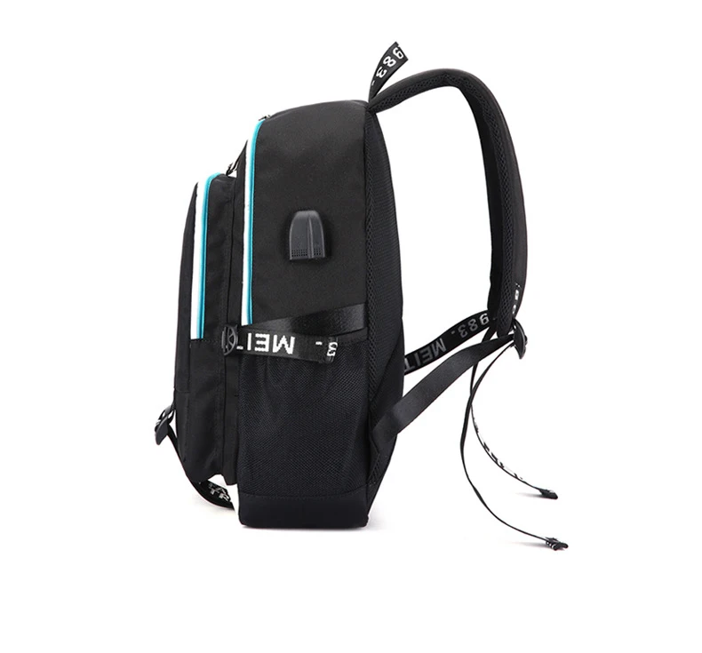 New Murder Drones Backpack for Student Boys Fashion Trend Backpack USB Laptop Bagpack Cartoon Black Girl School Bag for Teenager
