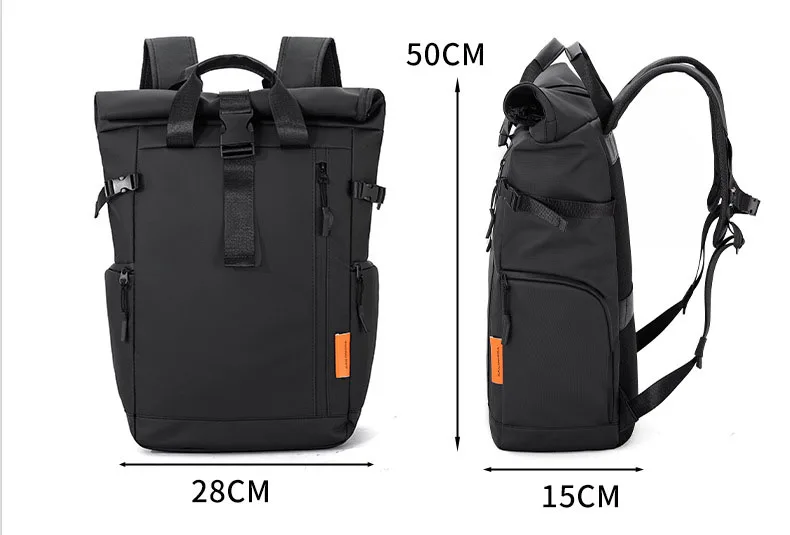 Men's Travel Bag 15.6inch Laptop Computer Backpack Outdoor Waterproof Camping Hiking School Bag College Business Rucksack