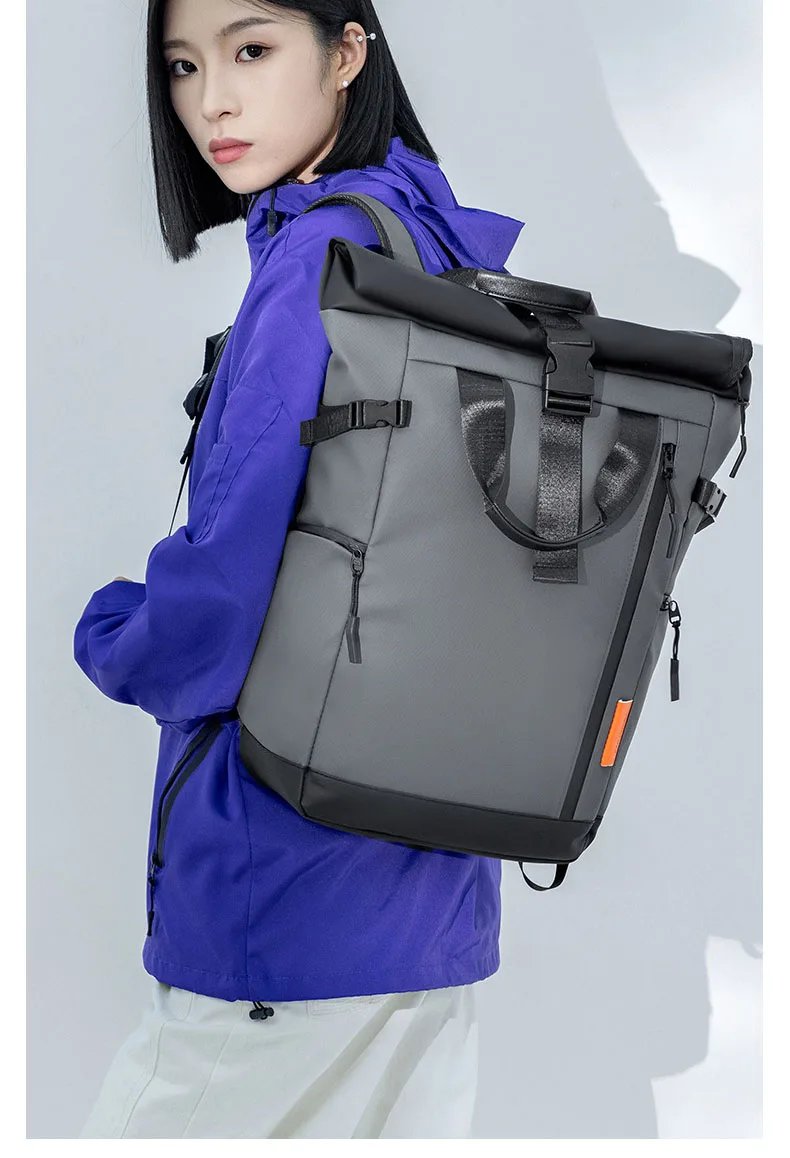 Men's Travel Bag 15.6inch Laptop Computer Backpack Outdoor Waterproof Camping Hiking School Bag College Business Rucksack
