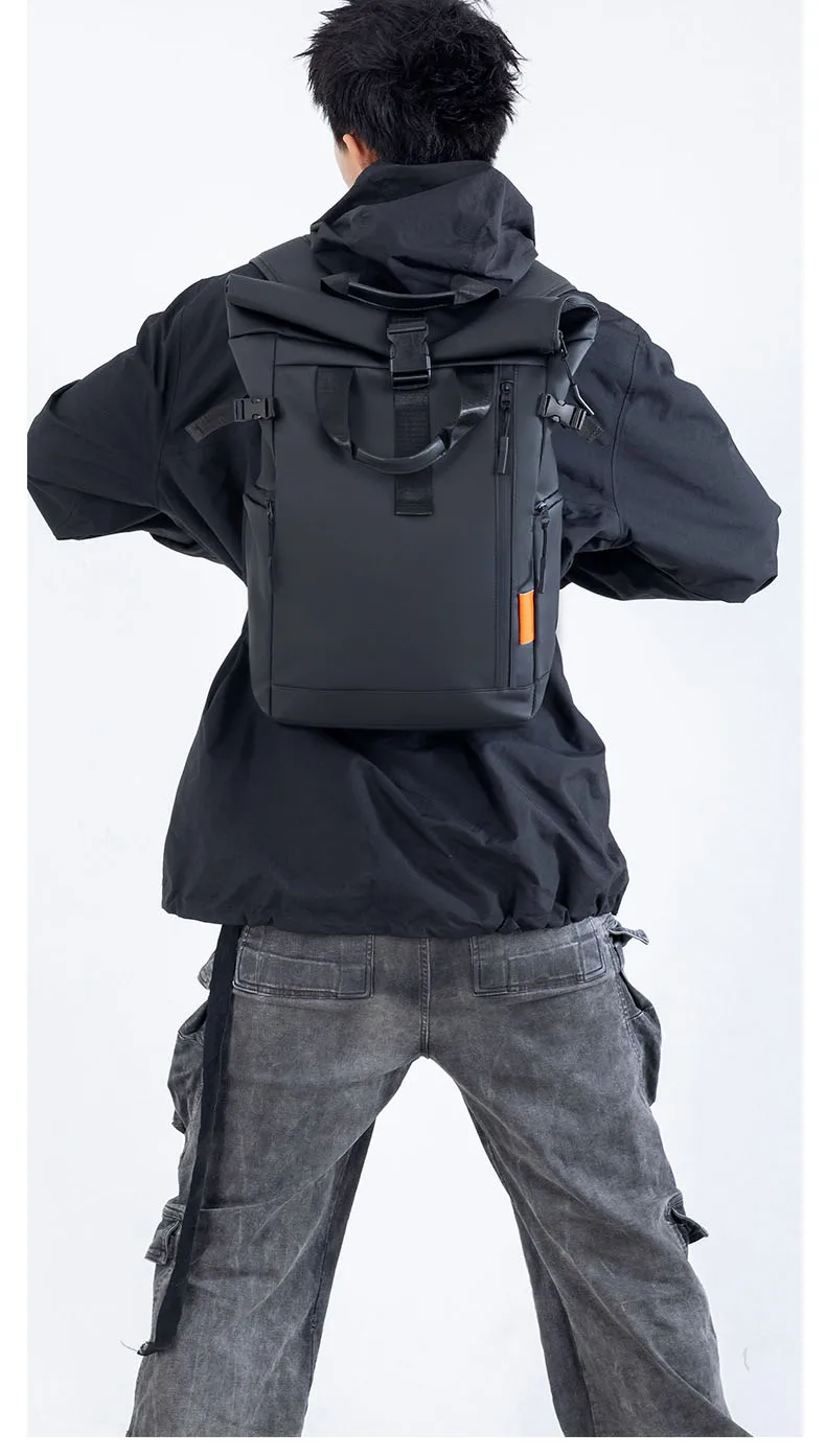 Men's Travel Bag 15.6inch Laptop Computer Backpack Outdoor Waterproof Camping Hiking School Bag College Business Rucksack