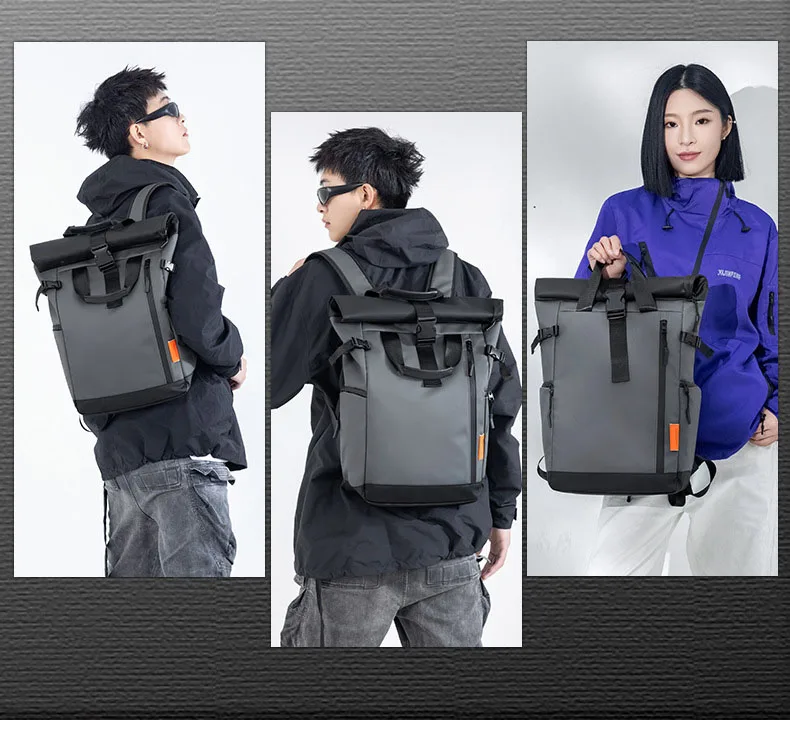 Men's Travel Bag 15.6inch Laptop Computer Backpack Outdoor Waterproof Camping Hiking School Bag College Business Rucksack
