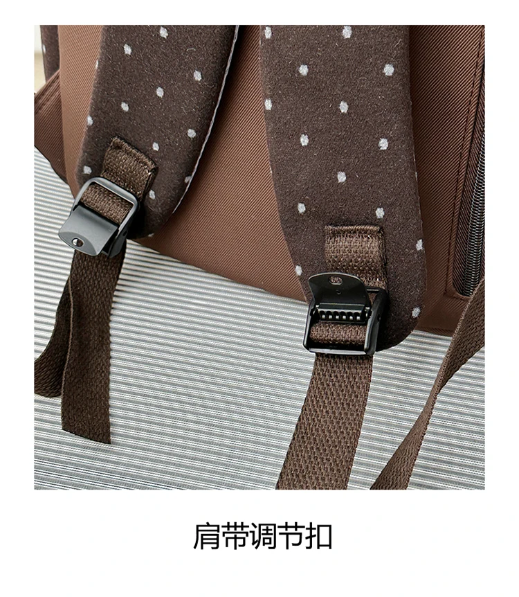 Dot Print Fashion Female Travel Large School Bag Ladies Trendy Book Bags Women Student Laptop College Backpack Teen Girl Boys