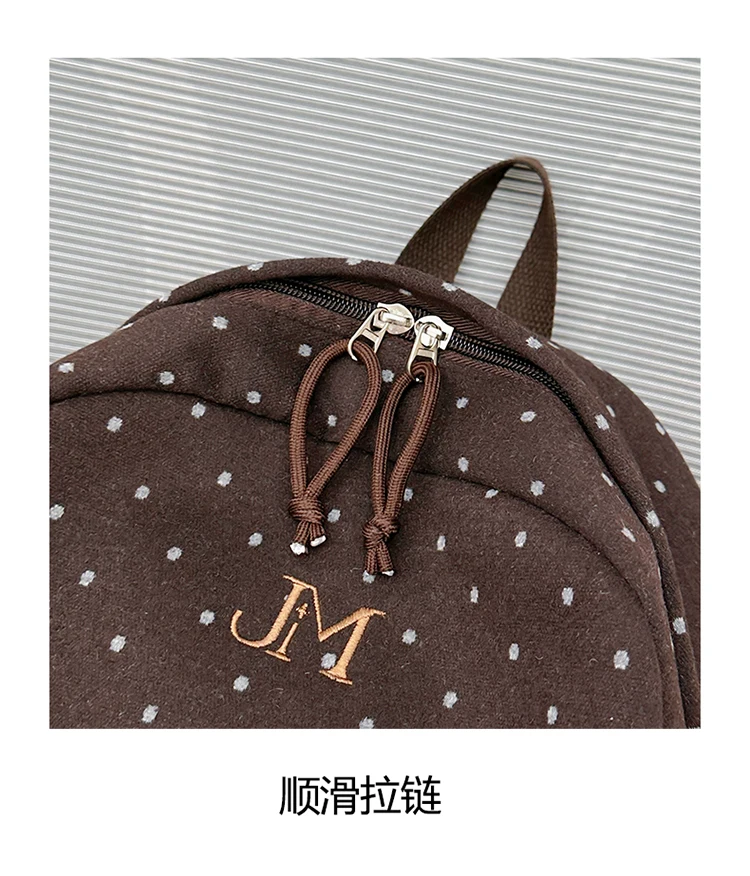 Dot Print Fashion Female Travel Large School Bag Ladies Trendy Book Bags Women Student Laptop College Backpack Teen Girl Boys