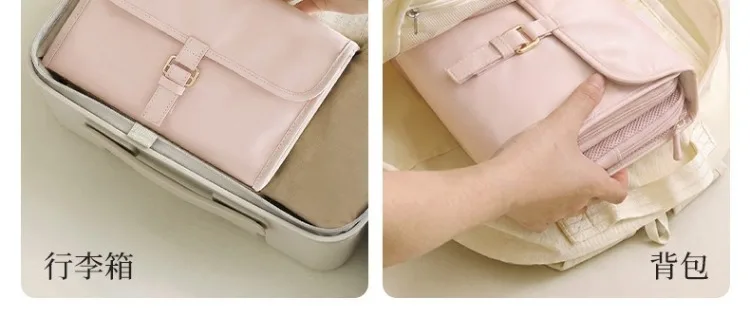 Travel Toiletry Bag Hangable Multifunctional Portable Large Capacity Minimalist Travel Organizer Toiletry Bag Cosmetics Bag