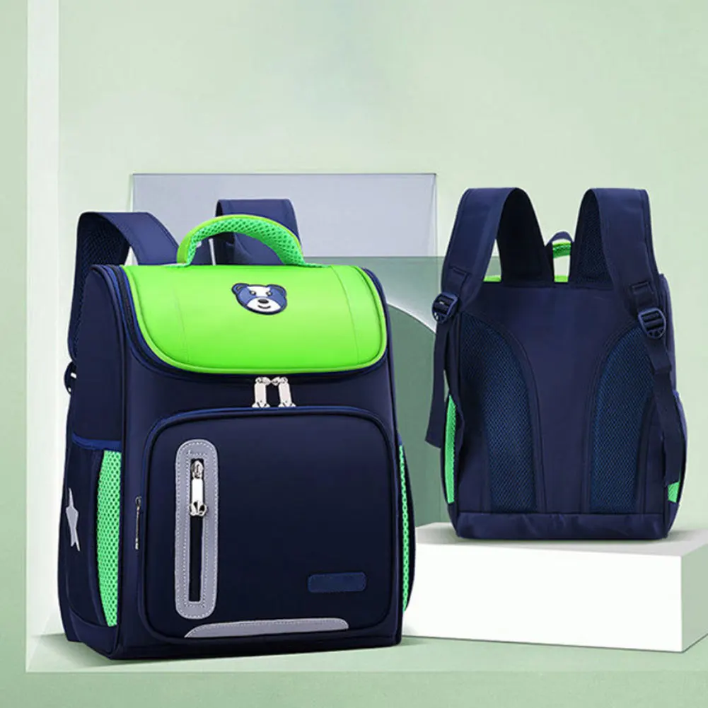 2024 New Children School Bags Reflective Fashion School Backpack Stylish Portable Versatile Bookbag Kids Schoolbag For School