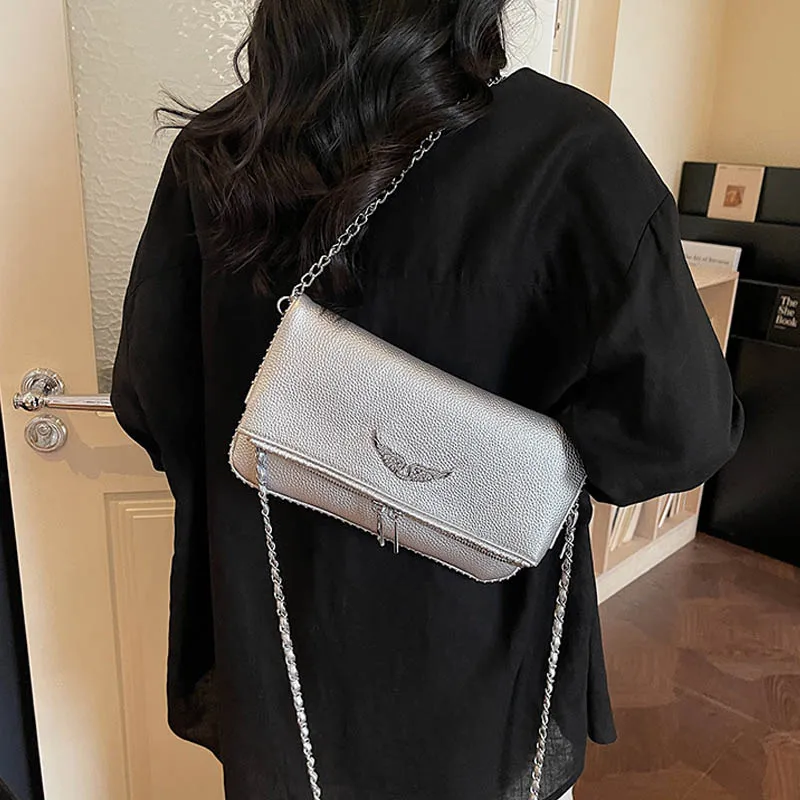 2026 Fashion Underarm Shoulder & Crossbody Bag, Wing Mini Square Bag for Women,Cute Small Purse, Versatile Chic Handbag