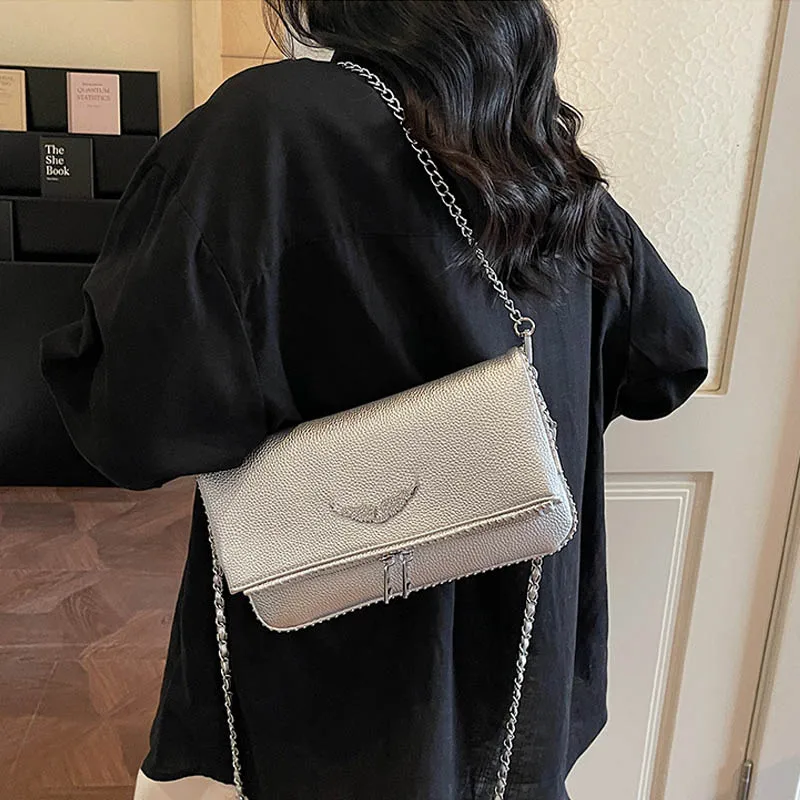 2026 Fashion Underarm Shoulder & Crossbody Bag, Wing Mini Square Bag for Women,Cute Small Purse, Versatile Chic Handbag