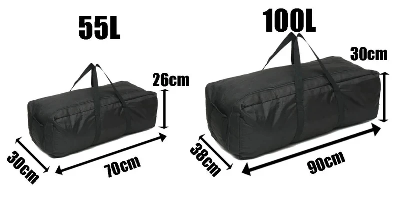150L 100L 55L Camping Climbing Storage Bag Travel Luggage Bag Outdoor Hiking Backpack Large Capacity Duffle Handbag