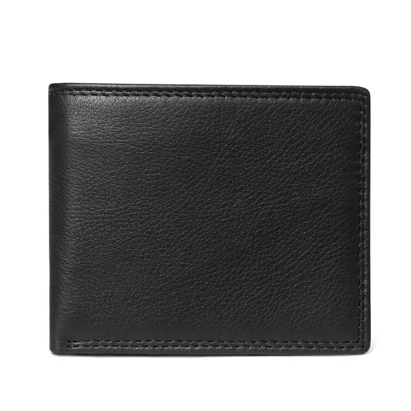 Cow Leather Men Wallets with Coin Pocket Vintage Male Purse Function Brown Genuine Leather Men Wallet with Card Holders