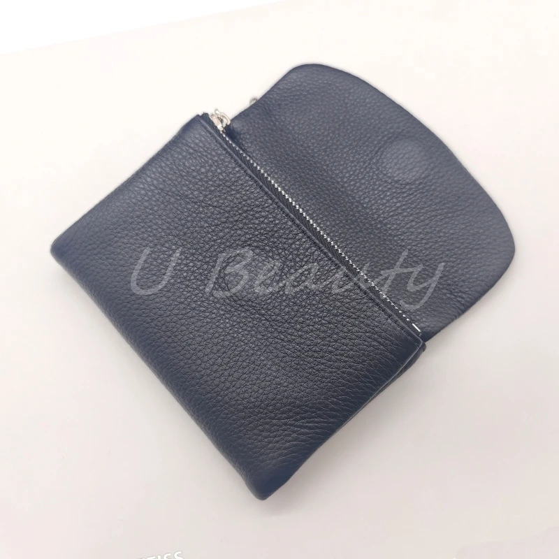 Coin Purse Genuine Cow Leather Short Wallet Trifold for Small Women's Purses Clutch Cowhide Card Holder Travel Card Wallets