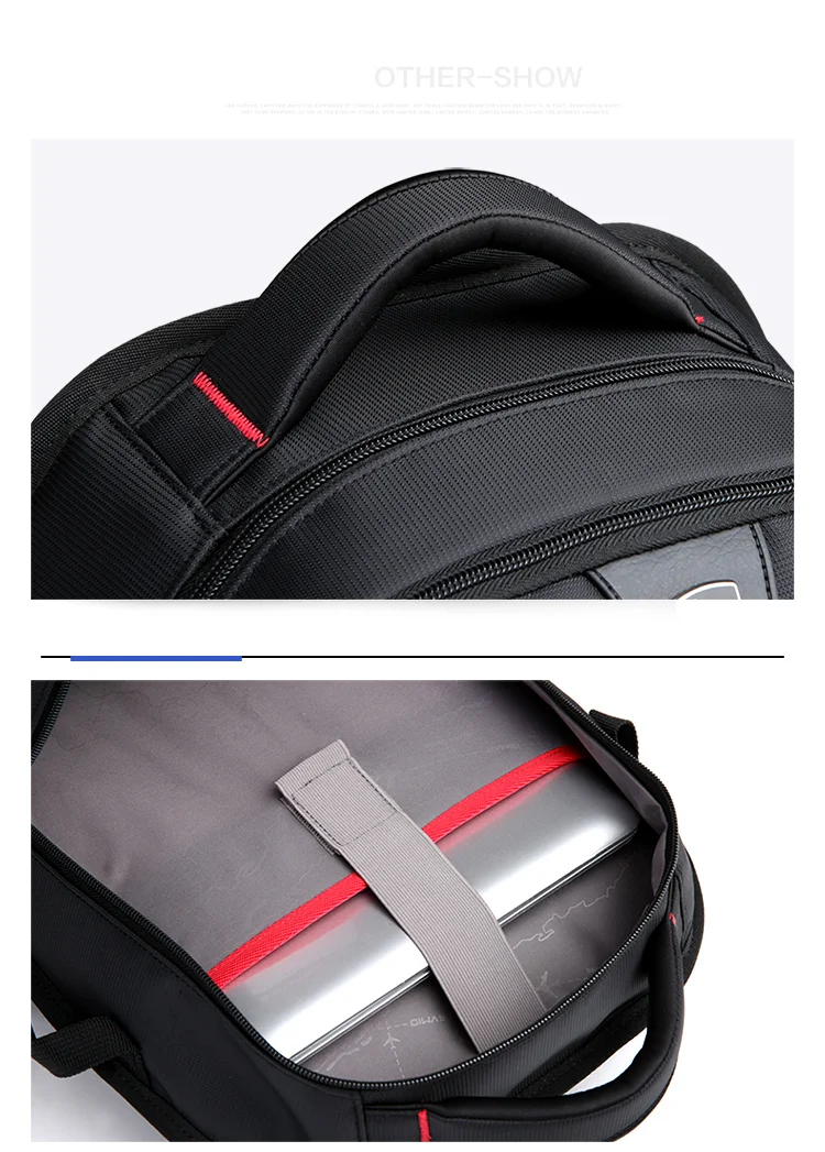 OIWAS School Bags 14 Inch Laptop Backpacks Waterproof Nylon 29L Casual Shoulder Bagpack Travel Teenage Men's Backpack Mochila