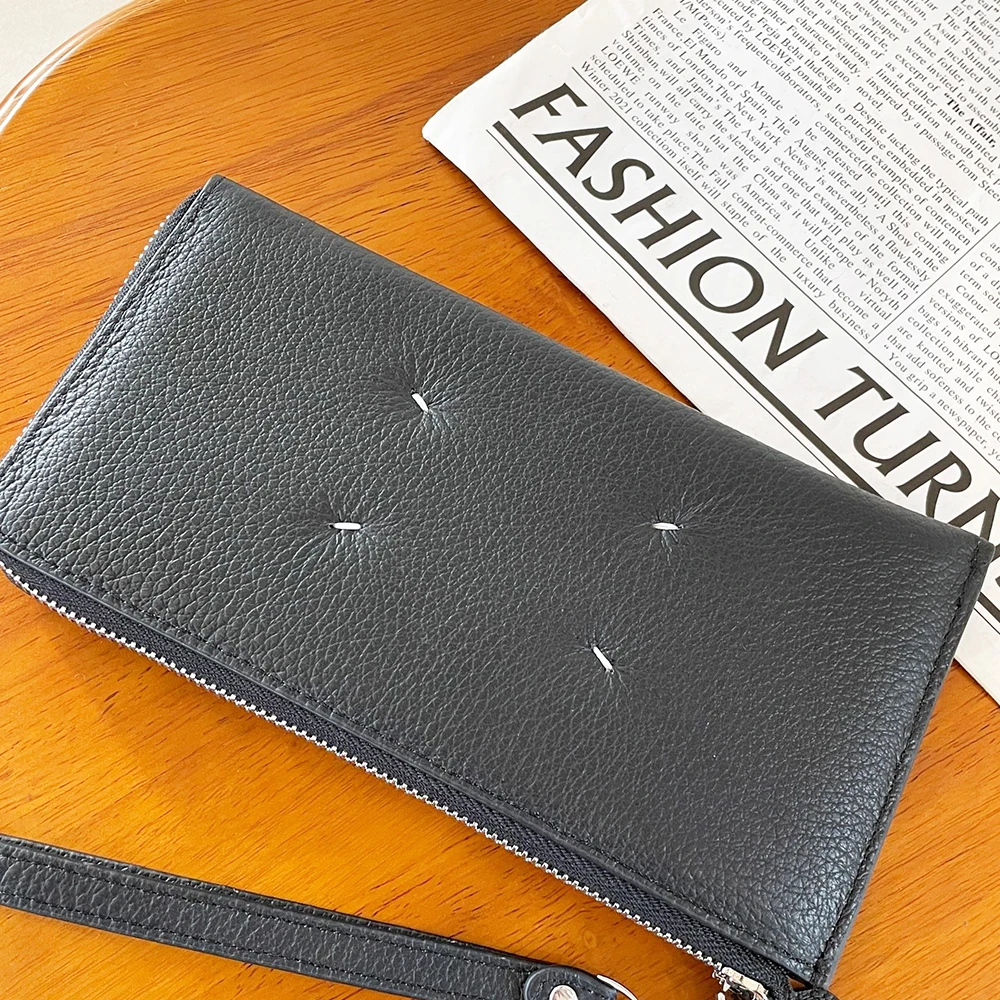 Luxury Design Phone Bag Woman Portable Genuine Leather Cross-body Bag Custom Name Fashion Casual Lady Shoulder Bag Card Wallet