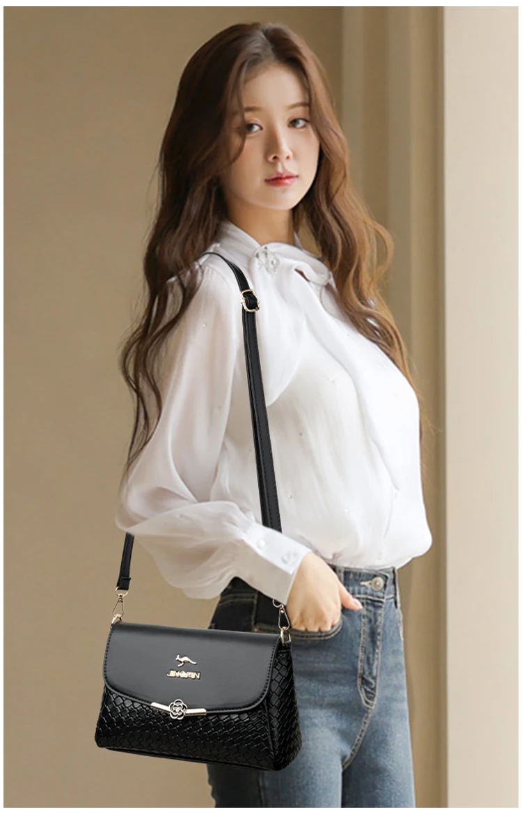 Women Small Square Flip cover Bags Retro Versatile Shoulder Strap Large Capacity Casual Portable Female Shoulder Crossbody Bags