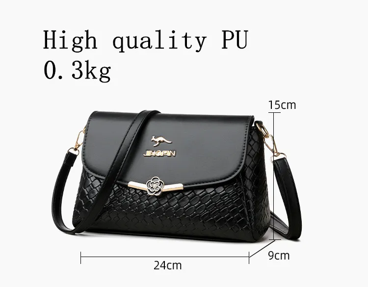 Women Small Square Flip cover Bags Retro Versatile Shoulder Strap Large Capacity Casual Portable Female Shoulder Crossbody Bags