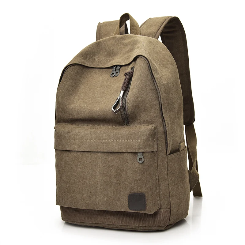 DIDA BEAR 2023 Women Men Canvas Backpacks Large School Bags For Teenager Boys Girls Travel Laptop Backbag Mochila Rucksack Grey