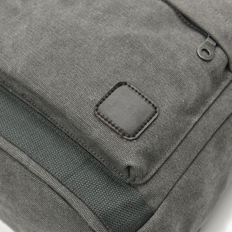 DIDA BEAR 2023 Women Men Canvas Backpacks Large School Bags For Teenager Boys Girls Travel Laptop Backbag Mochila Rucksack Grey