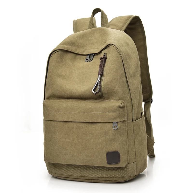 DIDA BEAR 2023 Women Men Canvas Backpacks Large School Bags For Teenager Boys Girls Travel Laptop Backbag Mochila Rucksack Grey
