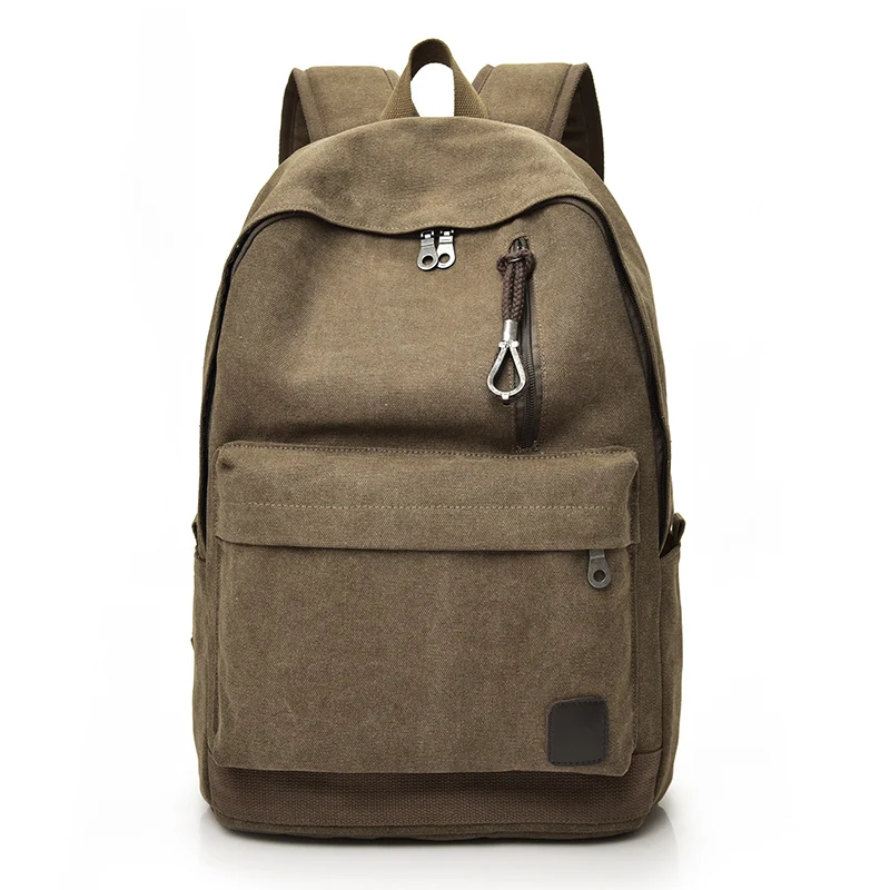 DIDA BEAR 2023 Women Men Canvas Backpacks Large School Bags For Teenager Boys Girls Travel Laptop Backbag Mochila Rucksack Grey
