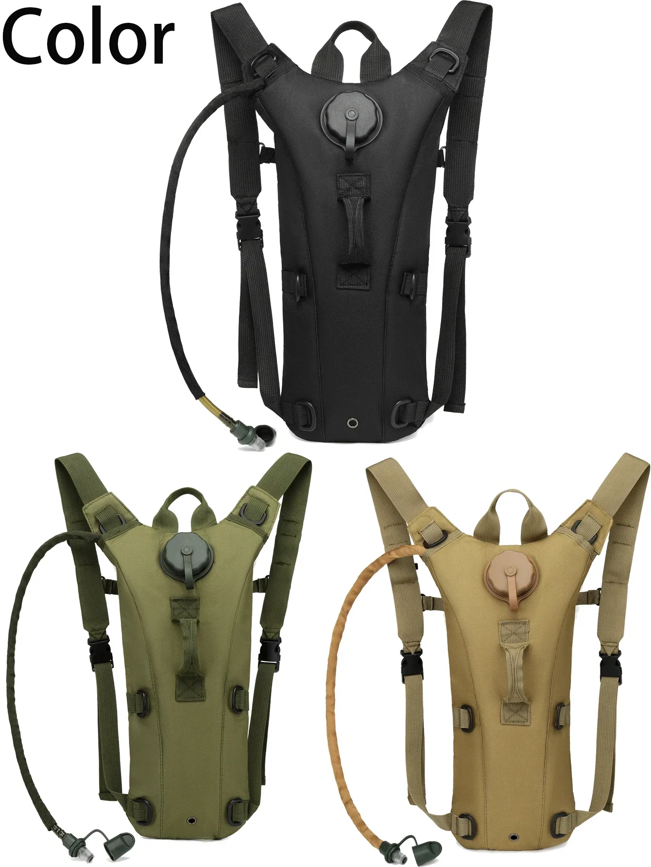 Outdoor Hydration Pack 3L Water Bladder Backpack Waterproof Water Bag for Running Hiking Cycling Biking Hunting Camping