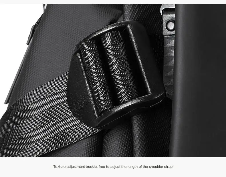 Fashion Business Men's Crossbody Bags Motorcycle Waterproof Nylon Chest Packs Casual Travel Large Capacity Shoulder Bag Male