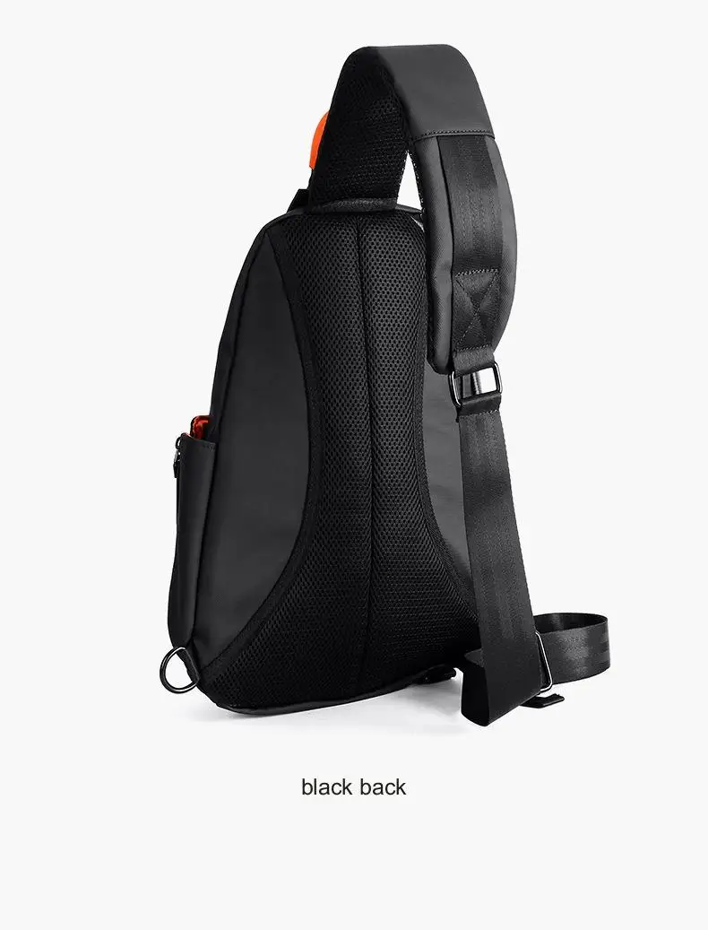 Fashion Business Men's Crossbody Bags Motorcycle Waterproof Nylon Chest Packs Casual Travel Large Capacity Shoulder Bag Male