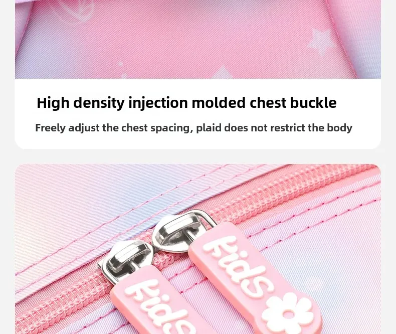 Refrigerator Door Pink Princess Schoolbag Students Female Super Lightweight Large Capacity Anti-splashing Water Large Capacity