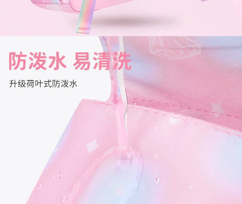Refrigerator Door Pink Princess Schoolbag Students Female Super Lightweight Large Capacity Anti-splashing Water Large Capacity