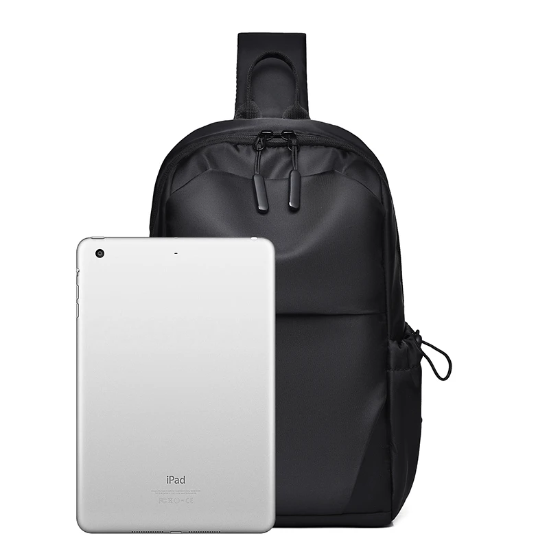Men's Multifunctional Chest Bag with Adjustable Shoulder Straps Business Shoulder Bag Suitable for Sports Business Travel Commut