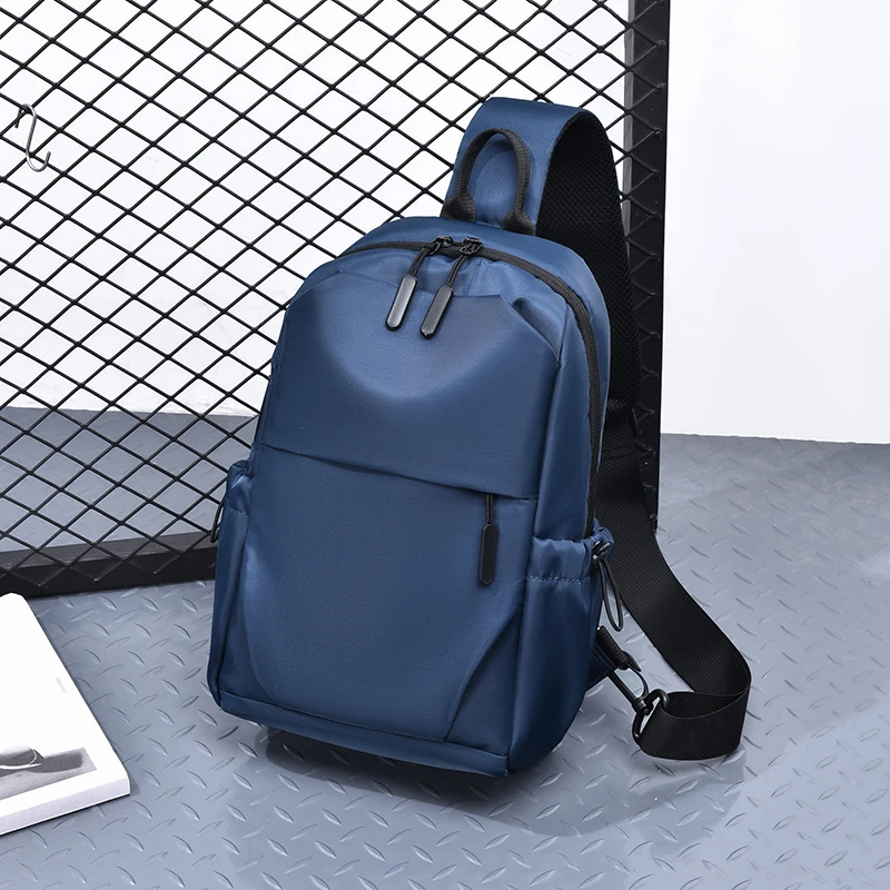 Men's Multifunctional Chest Bag with Adjustable Shoulder Straps Business Shoulder Bag Suitable for Sports Business Travel Commut